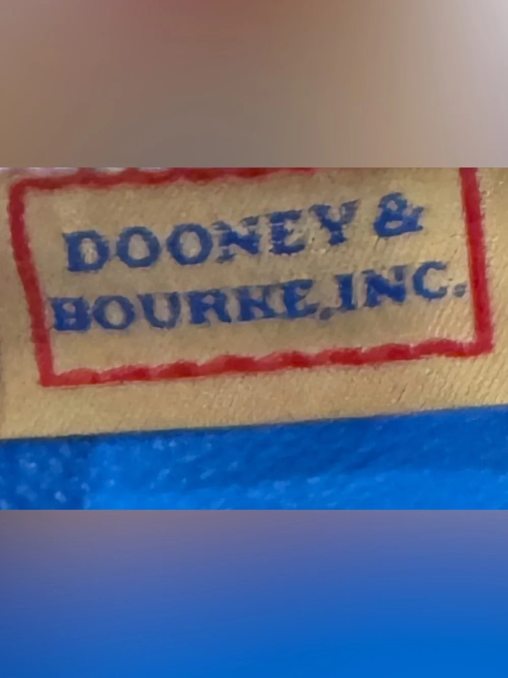 Dooney & Bourke Blue Leather Hobo Shoulder Bag & Matching Pouch Wallet Set